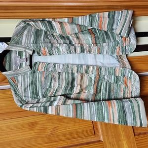 Chico's 2 multi spring colored jacket